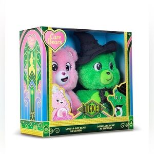 Care Bears Pink and Green Plush Duo